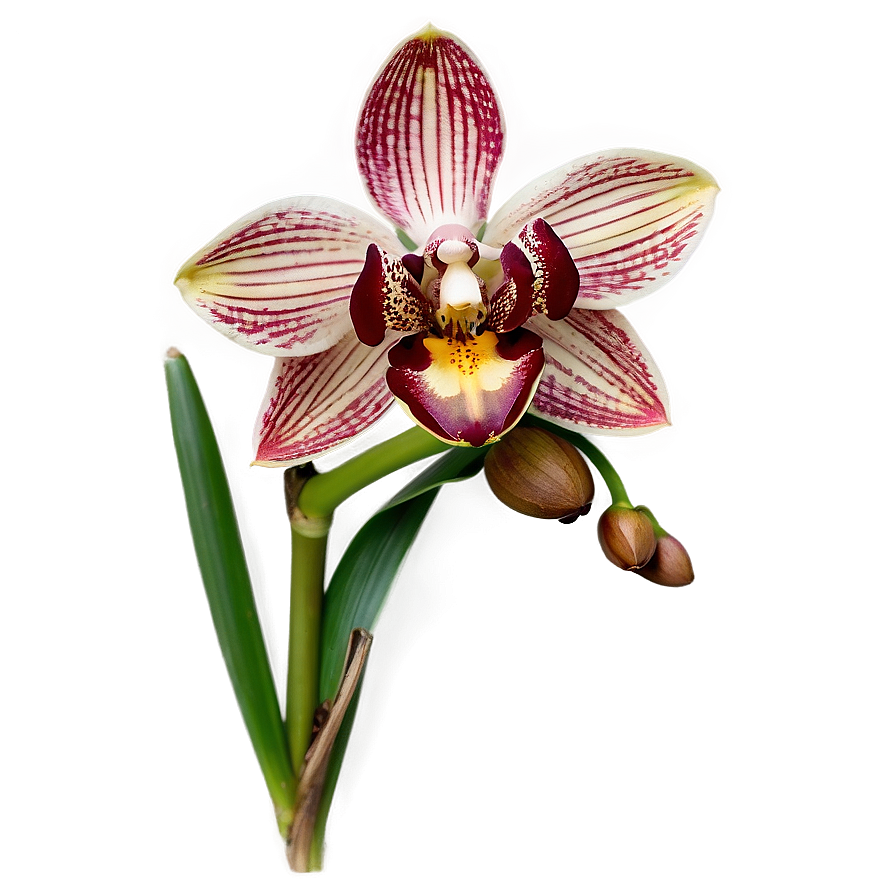 a photo of an orchid flower